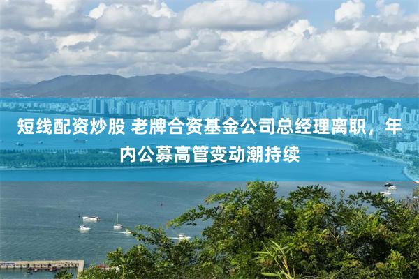 短线配资炒股 老牌合资基金公司总经理离职，年内公募高管变动潮持续
