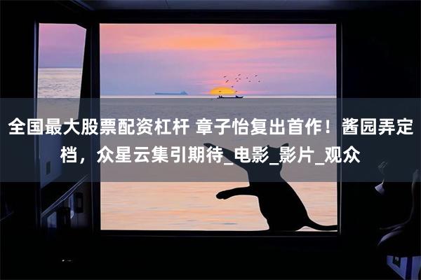 全国最大股票配资杠杆 章子怡复出首作！酱园弄定档，众星云集引期待_电影_影片_观众
